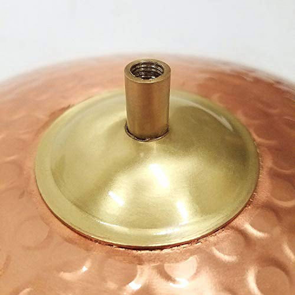 Achla Designs  Hammered Solid Copper Birdbath w/Wall Mount Bracket, 12.25 Inch Tall, Satin Copper