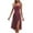 Purple, variant on ZQUUVOU Women's Spaghetti Strap Dress Split Printed Round Neck Midi Dress Olive Green,XL