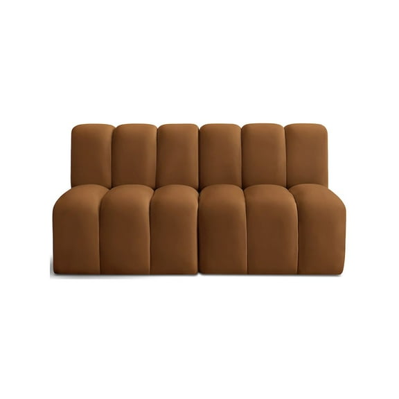 Meridian Furniture Arc Saddle Velvet Modular Sectional