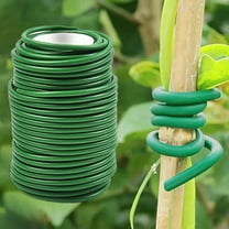 Travelwant Twisty Ties Garden Twist Tie Green Twist Ties Low Stress Training Wire Multipurpose Plastic Coated Gardening Wire for Plants Garden Office and Home-787.4"
