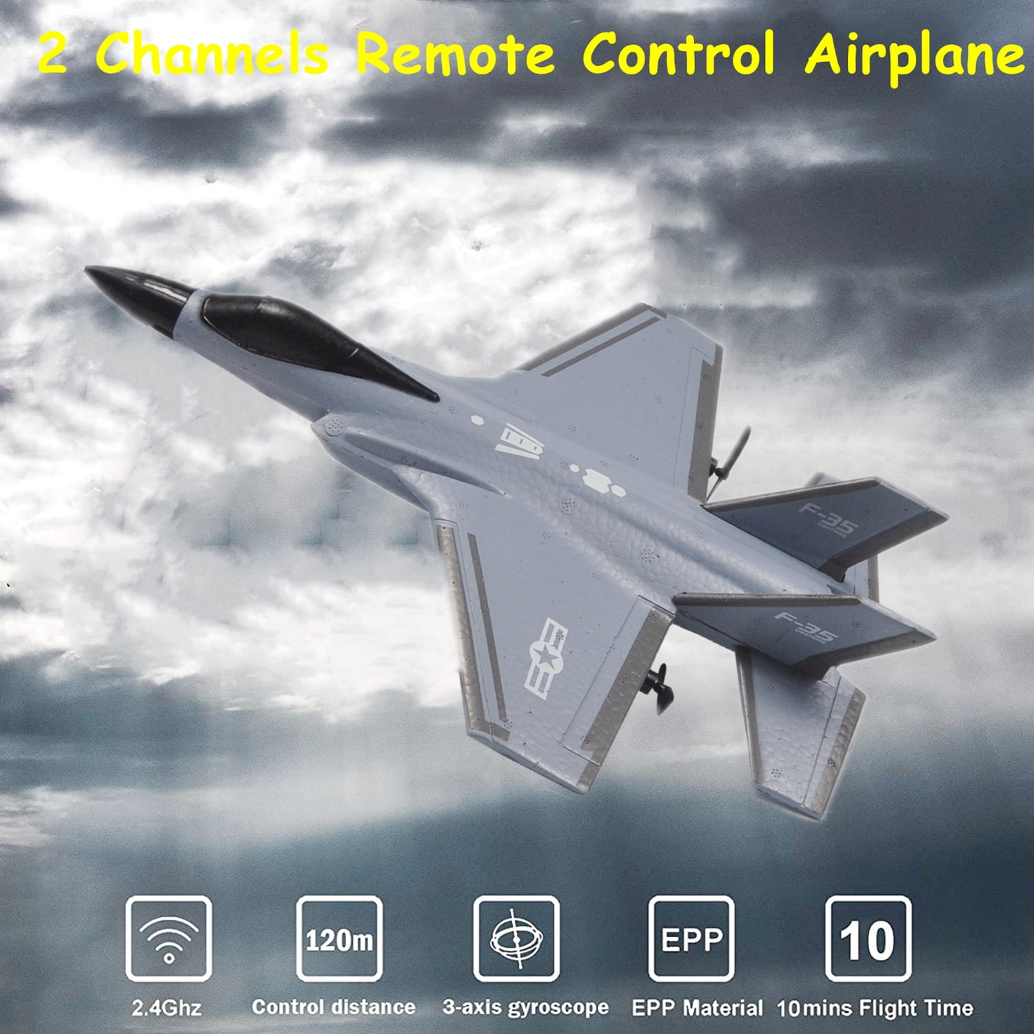 Remote Control Airplane - 2 Channels RC Plane,2.4Ghz RC Airplane,Remote Control Plane for Kids Boys Adults Beginner Girls
