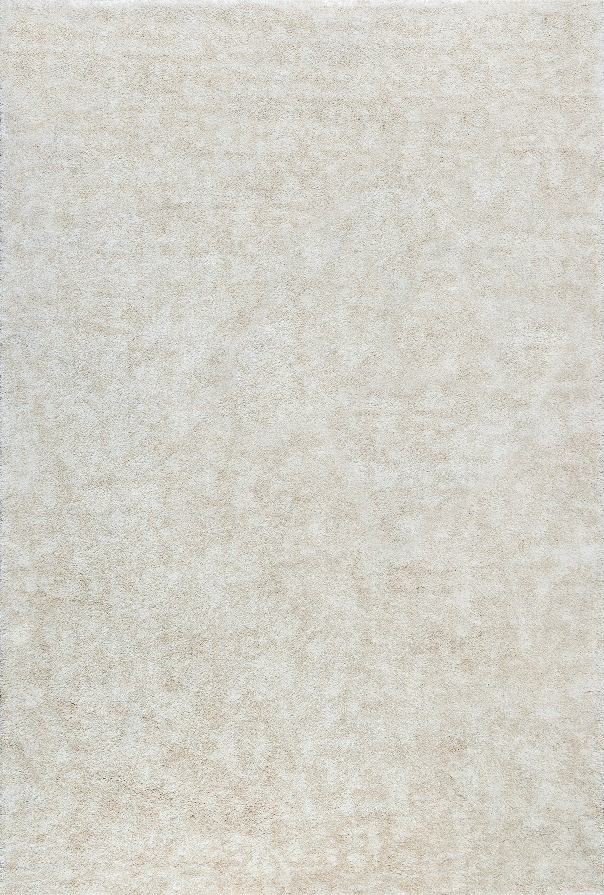 Shag 6x8 Area Rug Thick (5'6'' x 7'10'') Solid Cream Living Room Easy to Clean