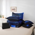 thumbnail image 6 of Castle Fairy Blue Racing Car Boy Bedding Comforter Set,Car King Bedding Sets, 6 of 8