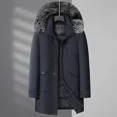 thumbnail image 2 of Chaqueta de plumón con cuello de piel extraíble para hombre, abrigos masculinos para invierno, ropa de diseñador para hombre, chaqueta acolchada para hombre, saco informal para el frío para hombre, 2 of 4