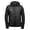 Black, variant on Teejays Mens Hooded Full Zip Crossover Jacket