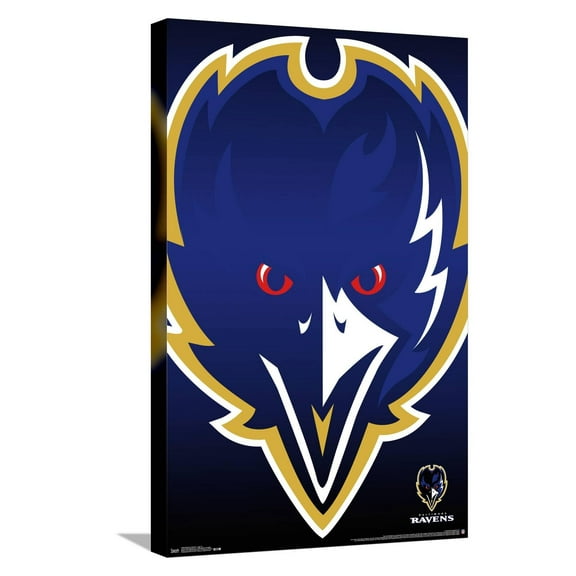 NFL Baltimore Ravens - Logo 14 Canvas Wall Poster, 14.725" x 22.375"