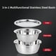 thumbnail image 3 of Lavabo multifuncional de acero inoxidable 3 en 1, colador rallador y rebanador de verduras y escurridor, 3 of 7