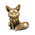 thumbnail image 4 of Figura de de bronce,Figura en miniatura de en miniatura para centro de mesa,Estatua de latón con escultura de animal para decoración de mesa y hogar,Figura de escritorio Salón de, 4 of 8