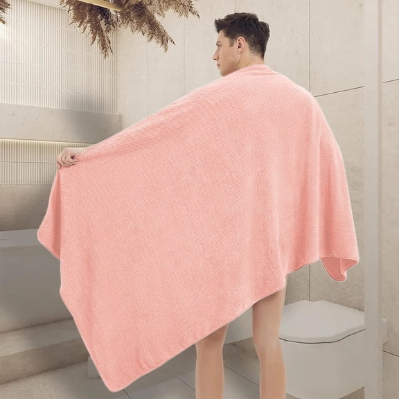 1pc XXL Bath Sheet 90x180cm, Ultra-Soft Thick Fluffy Microfiber Oversized Towel, Highly Absorbent Quick-Dry for Family Hotel