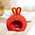 thumbnail image 1 of Gorro de conejo Fernando con orejas de peluche, 1 of 8