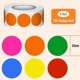 thumbnail image 2 of 3000 Sheets 25mm Assorted Colors Stickers, 6 Rolls Round Stickers Color Coded Stickers Self-adhesive Labels for Calendar Home Office School (500 Sheet, 2 of 5