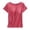 Watermelon Red, variant on Women's Tanks & Short Sleeved Top with Chest Pad Bra Cup Semi Sleeve Vest Pajamas - Comfortable Everyday Wear for Relaxed Fit