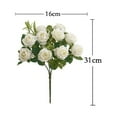 thumbnail image 6 of Artificial Rose Flower 10 Heads Realistic Looking Non-Fading Curled Petals Easy Maintenance No Odor Wedding Centerpiece Fake Rose Flower Plant Party Supplies, 6 of 7
