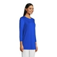 thumbnail image 3 of Lands' End Women's 3/4 Sleeve Supima Cotton Crewneck Tunic, 3 of 3