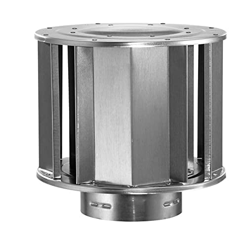 Round Gas Vent Aluminum High-Wind Cap - 3 inch