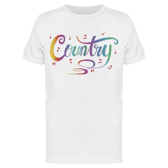 Colored Country Text Tee Men's -Image by Shutterstock