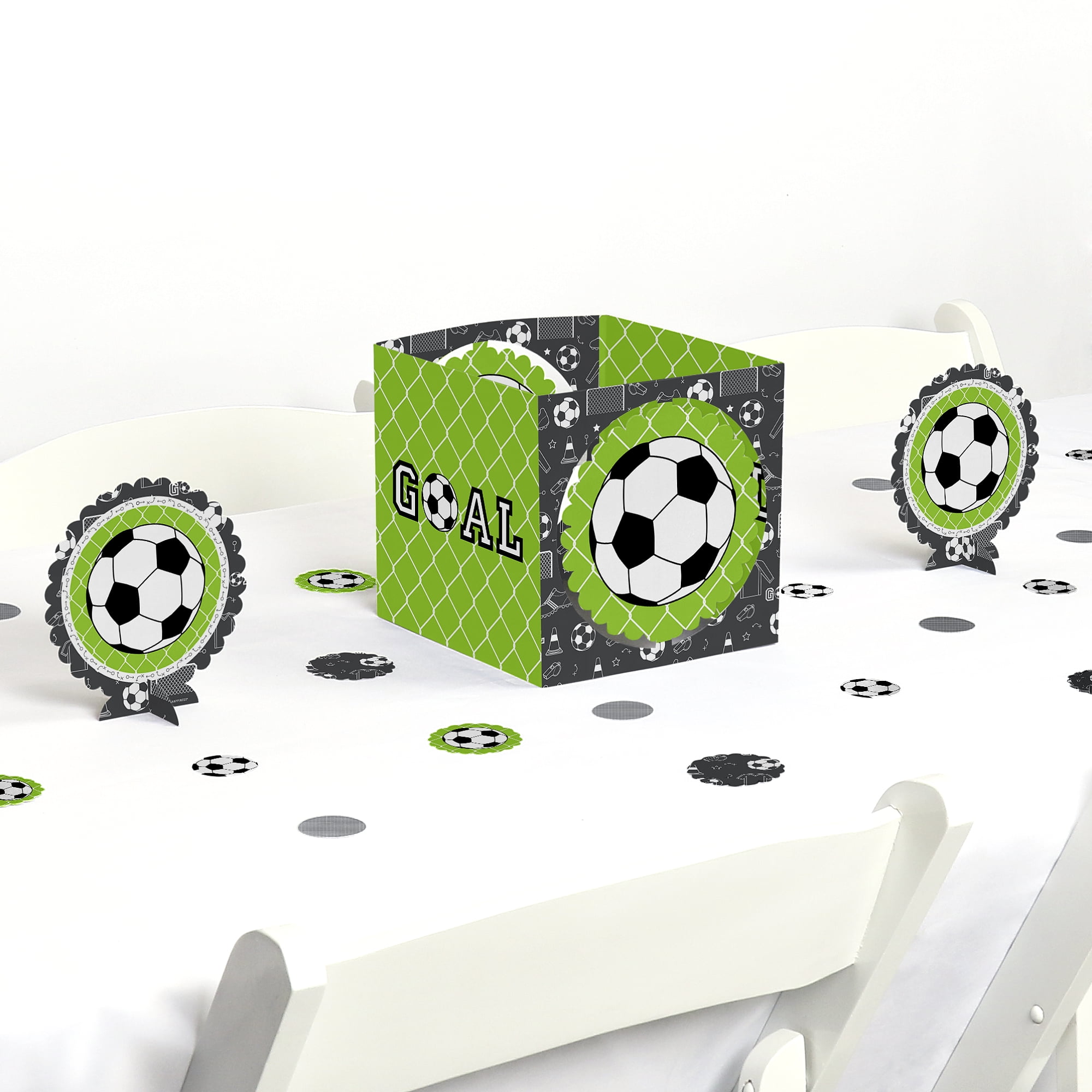 GOAAAL! - Soccer - Birthday Party or Baby Shower Centerpiece & Table Decoration Kit