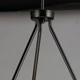 thumbnail image 4 of 25255CLBK Maxim Lighting Sentinel - 6 Light Chandelier-22.75 Inches Tall and 24 Inches Wide-Black Finish    -Traditional Installation, 4 of 5