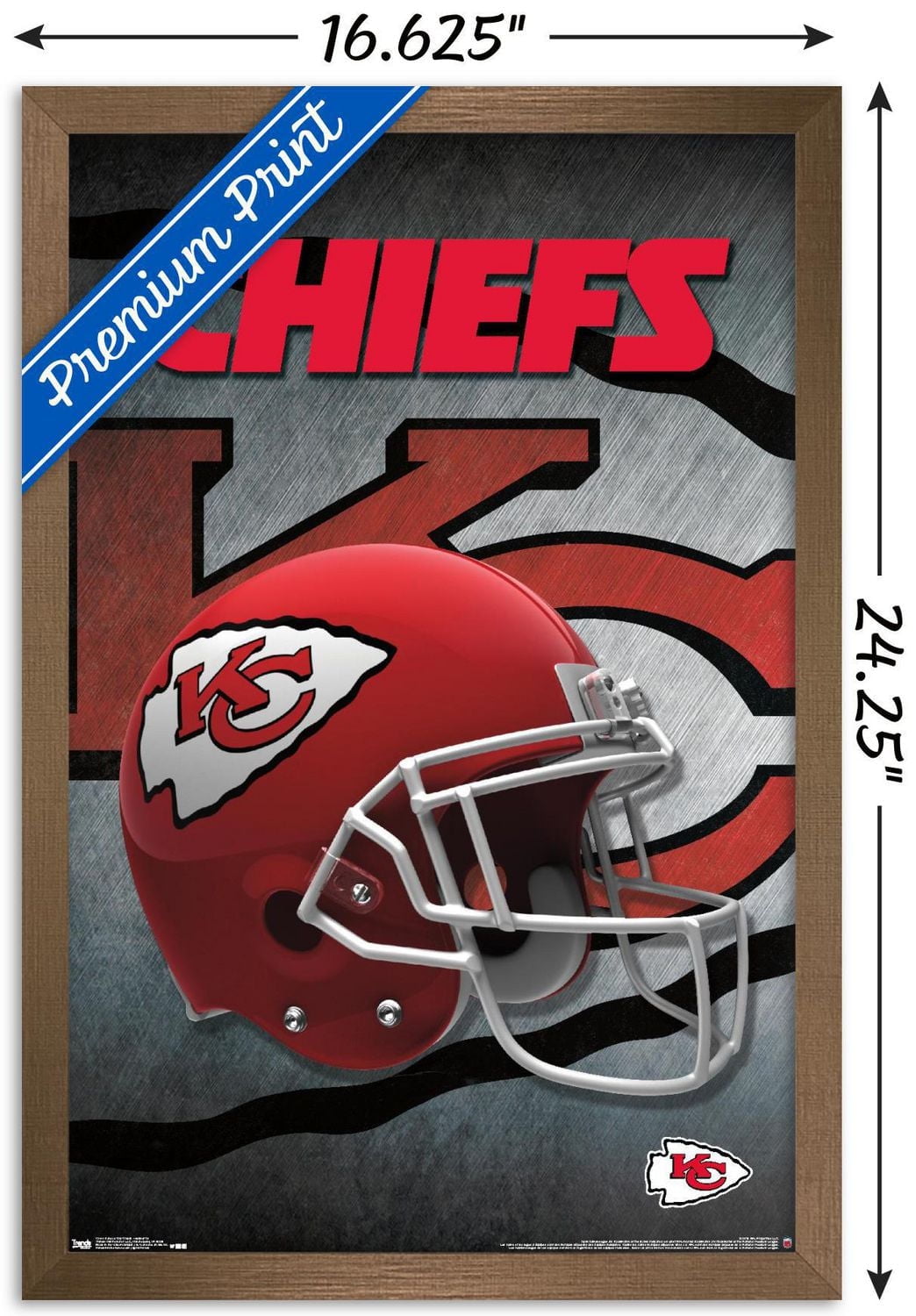 NFL Kansas City Chiefs - Helmet 16 Wall Poster, 22.375" x 34"