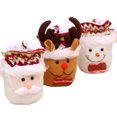 thumbnail image 4 of Bewildely Medias navideñas Papá Noel Elk Calcetines de Navidad Reutilizables Durable Festival Prop Multiusos Fiesta Bolsa de dulces Gran capacidad Kits de decoración para fiestas Los ancianos Bewildely HA069617-01, 4 of 6