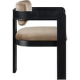thumbnail image 4 of Pemberly Row Contemporary Beige Velvet Dining Chair (Set of 2), 4 of 10