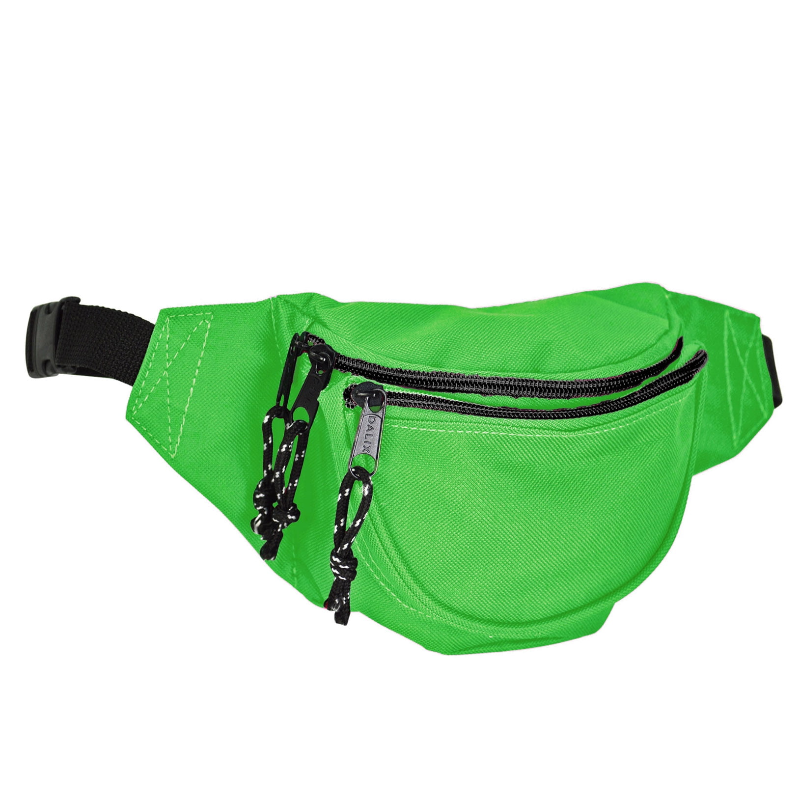 DALIX Unisex Small Fanny Pack Waist Pouch S XS Size 24 to 31 in Lime Green