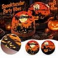 thumbnail image 2 of Disposable Plates Halloween Themed Jack O Lantern Design 10 Pack Disposable Paper Plates for Halloween Party Table Decorations Dinnerware Supplies, 2 of 7