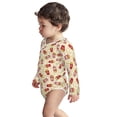 thumbnail image 3 of Xecao Cartoon Popcorn Print Baby unisex-baby Cotton Long-sleeve Bodysuits-3 Months, 3 of 6