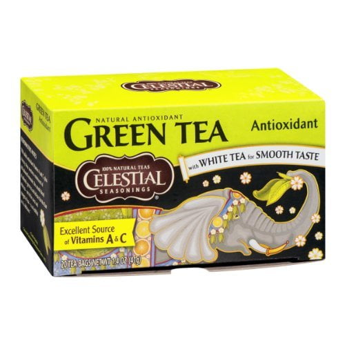 Celestial Seasonings Natural Antioxidant Green Tea Bags with White Tea