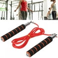 thumbnail image 4 of Equipo de fitness interior para carrera competitiva, cuerda para saltar, velocidad deportiva ajustable, color rojo, 4 of 8