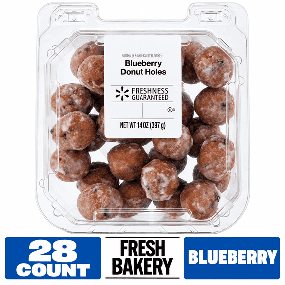 Freshness Guaranteed Blueberry Donut Holes, 14 oz, 28 Count