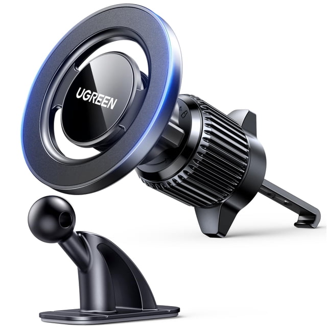 Soporte Magnético para Celular de Auto UGREEN Magsafe 2 en 1 Negro