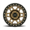 thumbnail image 2 of MR405 UTV BEADLOCK 15X7 5+2/+38MM O/S 4X136 METHOD BRONZE W/ MATTE BLACK RING W/, 2 of 3
