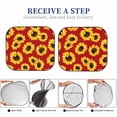 thumbnail image 6 of Haiem Sunflowers On Red Car Windshield Sun Shade (2 Pieces) Foldable Windshield Sun Shade Car Accessories for Truck SUV Pickup-Small, 6 of 7