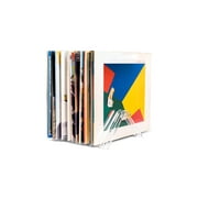 Hudson Hi-Fi Vyramid Vinyl Record Storage Record Holder for Albums - Vinyl Organizer Record Album Storage Fits 7" 10" 12" Discs 33 45 78 RPM - Acrylic Vinyl Storage Rack Holds 12LPs - 3 Pack