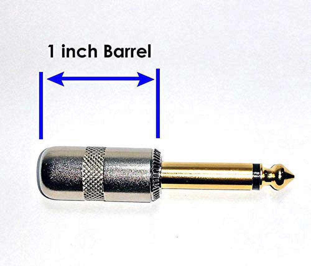 2 Ft Castline Gold Mogami 2524 Guitar Pedal Board Effects Switcher Patch Cable 1/4 TS Low Profile and Short Barrel Connectors