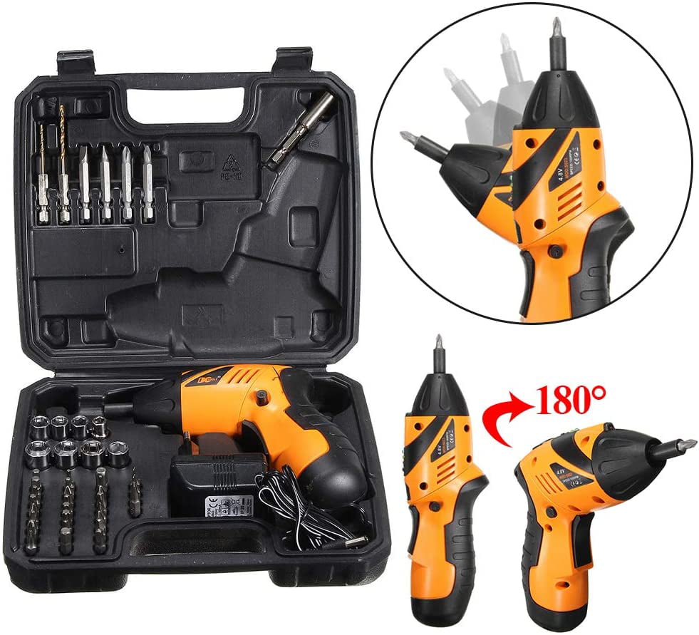 4.8V-Home Small Electric Drill Electric Rotary Screwdriver Cordless  Electric Screwdriver Multi-function Screw