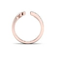 thumbnail image 4 of 1/4Ct TDW Diamond 10K Rose Gold Parallel Line Ring (I-J, I2), 4 of 5