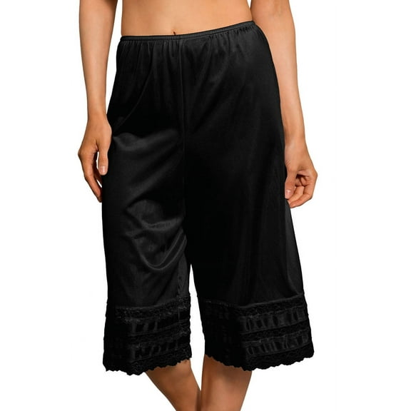 Women's Shadowline 2402 Snip-it 26 Inch Culotte Slip (Black L)