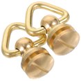 thumbnail image 3 of 2 piezas Pats de bola de latón Riebres D Anillos Dirigidos Botones de cabeza de tornillo de clavos para el caramelo Crossbody, 3 of 6