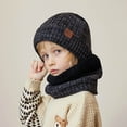 thumbnail image 6 of UFOUND 4 To 10 Years Old Children Hat Neck Gloves 3PCS Set Of Warm Winter Ear Protective And Warm Knitted Woolen Hat For Big Children, 6 of 6
