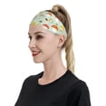 thumbnail image 6 of Yiaed Mushroom Bee Print Sports Headbands,Moisture Wicking Workout Headband, Sweatband Headbands for Running,Cycling for Women and Men, 6 of 8