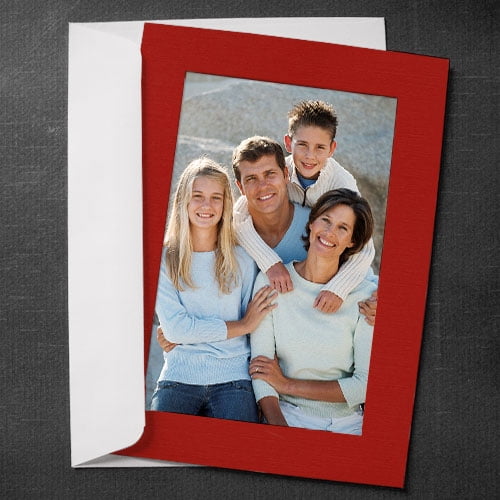 Simplicity Photo Greeting Cards Red (10 Pack)