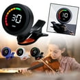 thumbnail image 5 of QHUDLV Guitar Violin Banjo Tuner Clip On Chromatic Tuner LCD Display Rechargeable, 5 of 9