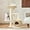 006 White, variant on KAMABOKO Modern Cat Tree, 39" Tall Cat Trees for Kittens Climb Play & Rest, Cat-Tree for Indoor Cats w/Natural Sisal Scratching Posts, Hand-Woven Condo & Top Perch