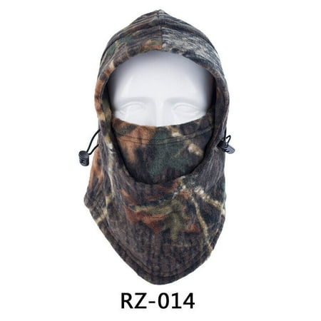 Balaclava Ski Neck Cover Face Mask Windproof Fleece Camo Hat Hood Fishin Hunting
