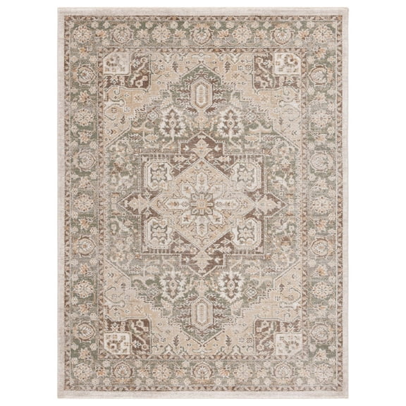 SAFAVIEH Hazel Emil Oriental Area Rug, Green/Brown, 8' x 10'