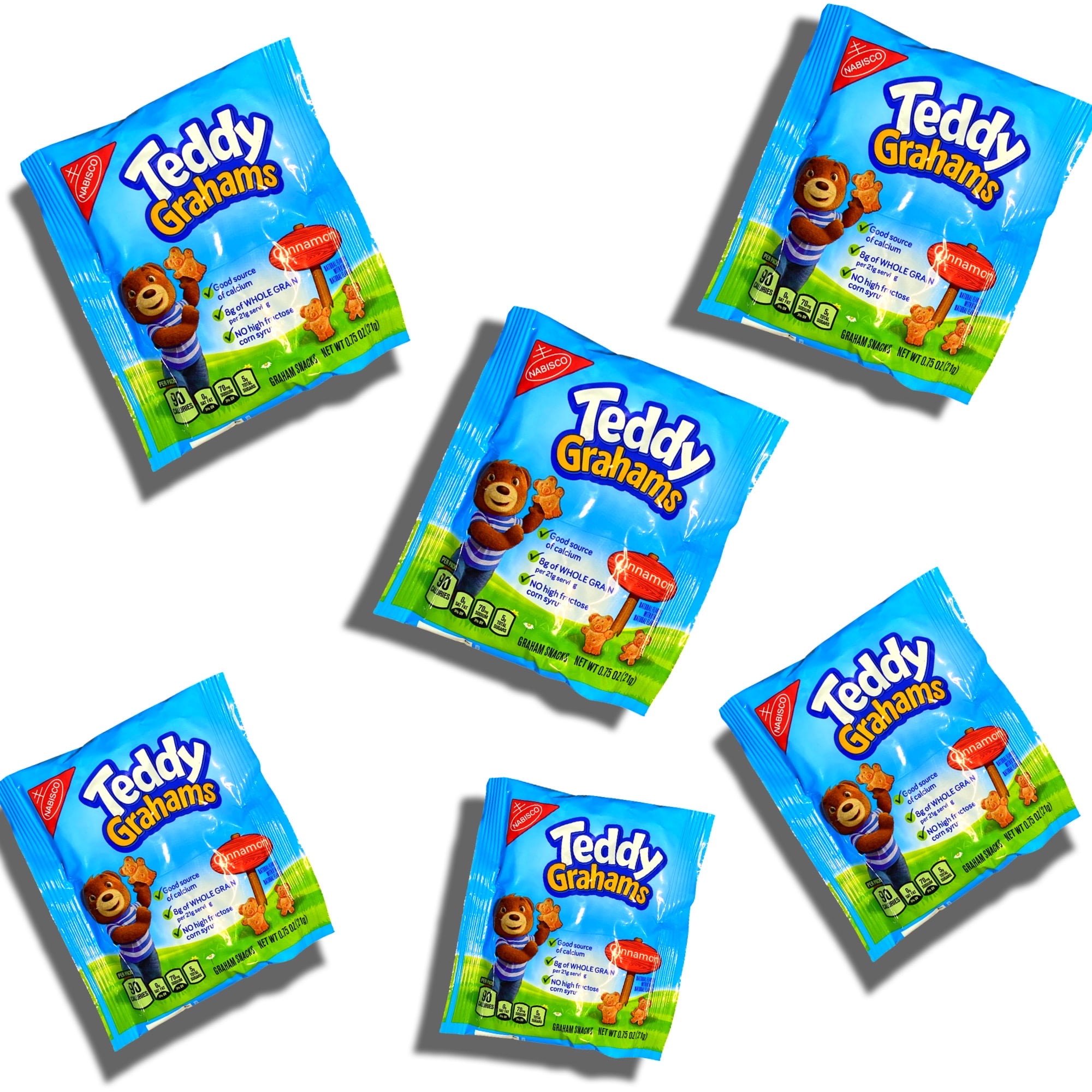 Cinnamon Teddy Bear Graham Crackers Snack Packs | .75 Oz | 25 Total