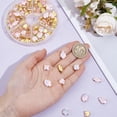 thumbnail image 3 of 106pcs Sew on Rhinestones Pink Sew on Gems Prong Setting Flatback Rhinestones DIY Beads with Brass Claw for Clothing Shoes Headband Wedding Bouquet - 6 Styles DIY, 3 of 9
