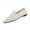 Beige, variant on Womens Beige Mesh Pointed Toe Slip-On Loafers Breathable Casual Flats Comfortable Work Shoes,Size 6
